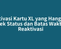Aktivasi Kartu XL yang Hangus: Cek Status dan Batas Waktu Reaktivasi