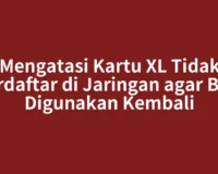 Mengatasi Kartu XL Tidak Terdaftar di Jaringan agar Bisa Digunakan Kembali